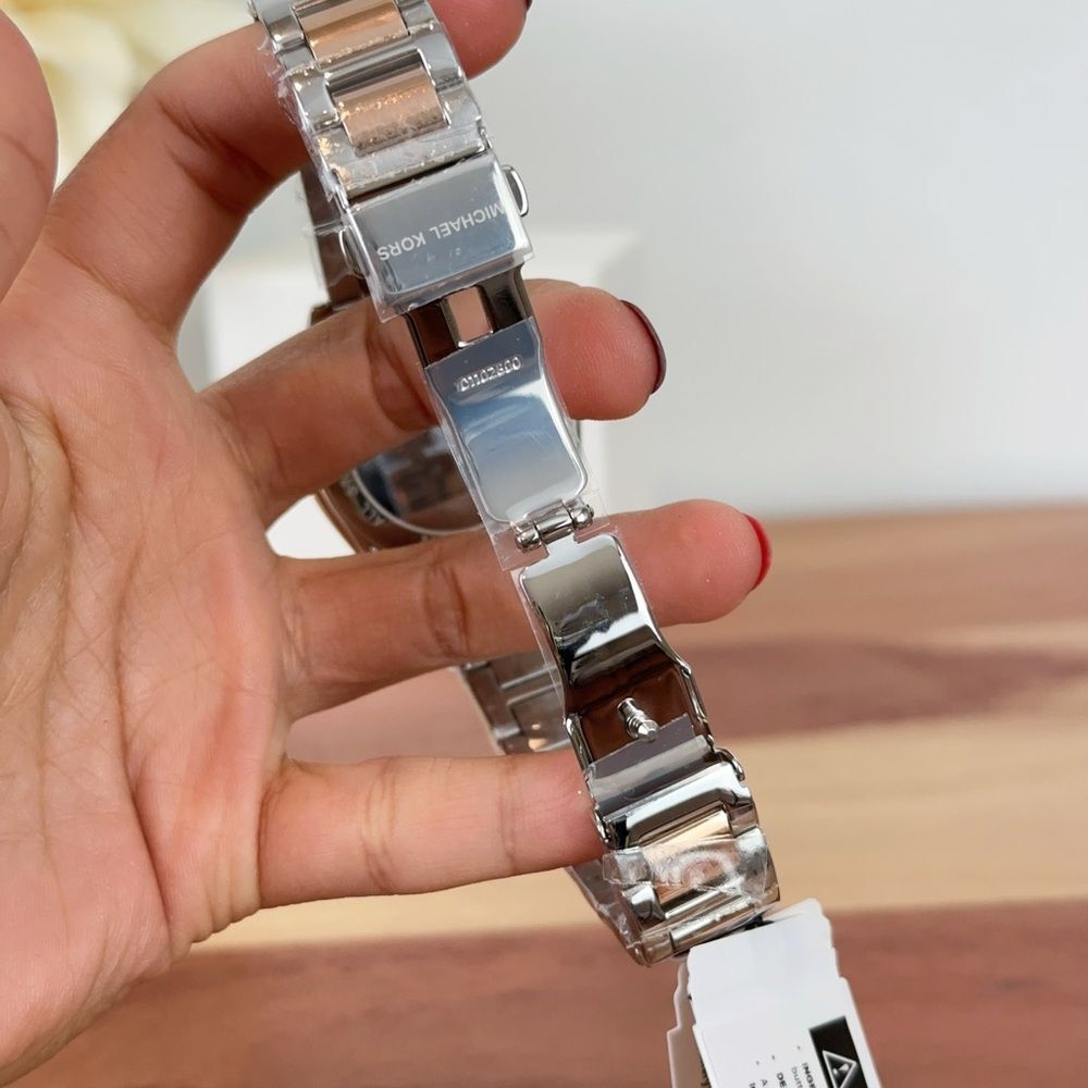 NWT Michael Kors Janelle Silver Dial Two Tone Watch MK7383 - Picture 6 of 7